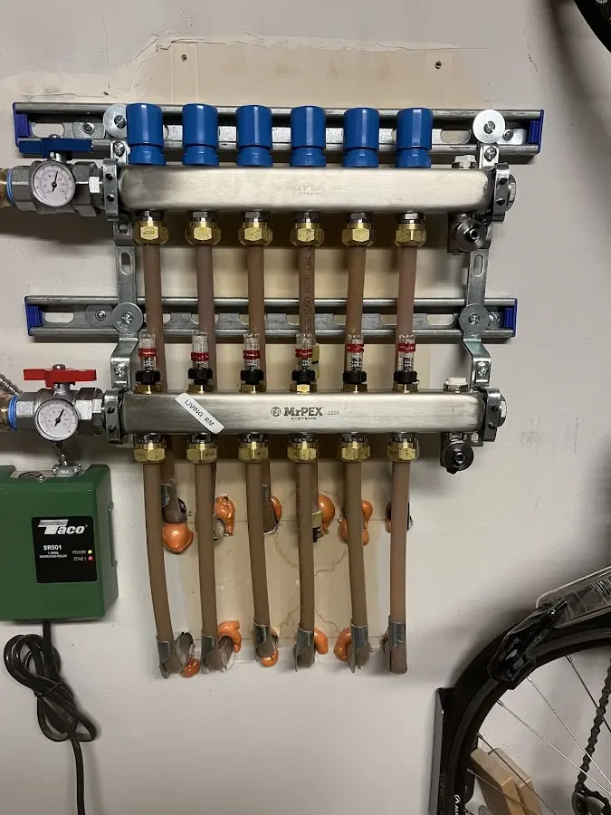 Plumber performing Gas Line Installation at a residential property in Bethany